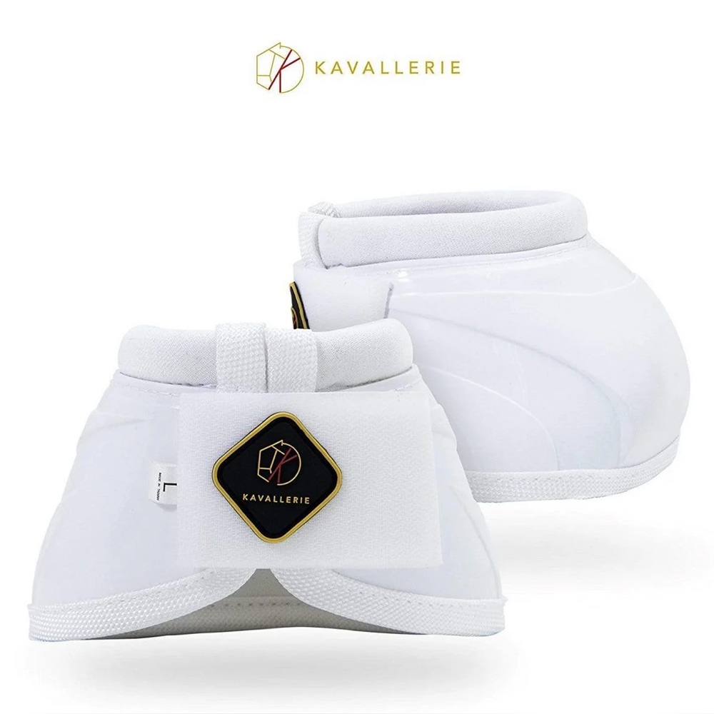 Kavallerie Pro-K Soft No Turn Bell Boots - White (XL)